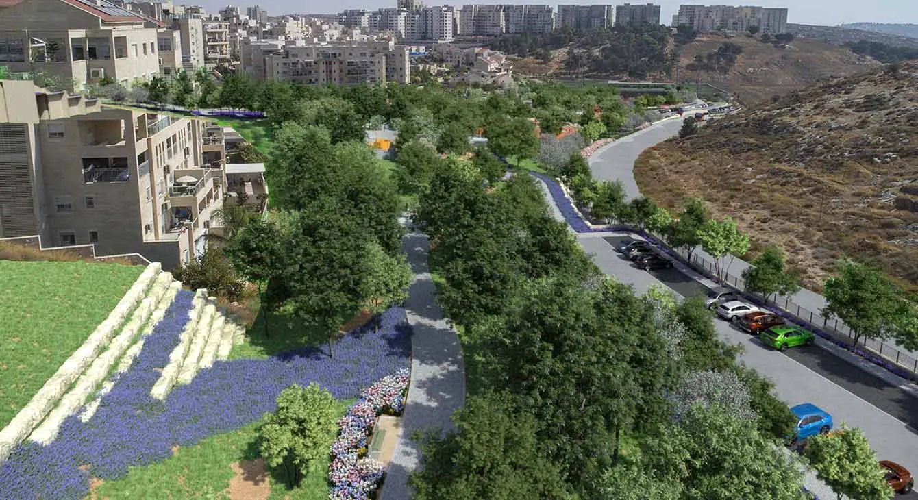 פארק פנאי וספורט בהר חומה - in-project